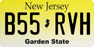 NJ license plate B55RVH
