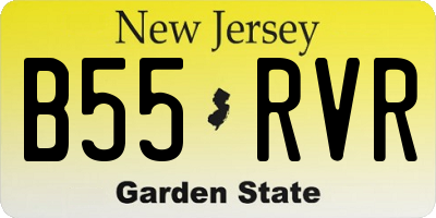 NJ license plate B55RVR