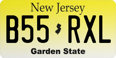 NJ license plate B55RXL