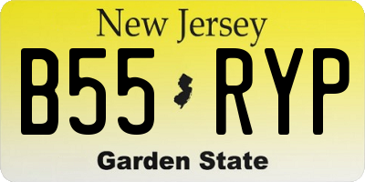 NJ license plate B55RYP