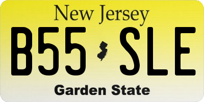 NJ license plate B55SLE