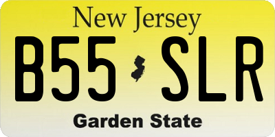 NJ license plate B55SLR