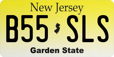 NJ license plate B55SLS