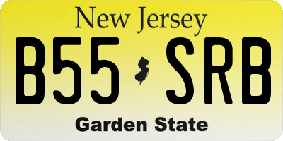 NJ license plate B55SRB
