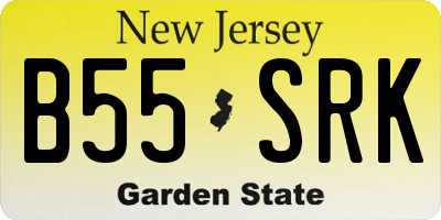 NJ license plate B55SRK