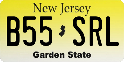 NJ license plate B55SRL