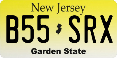 NJ license plate B55SRX