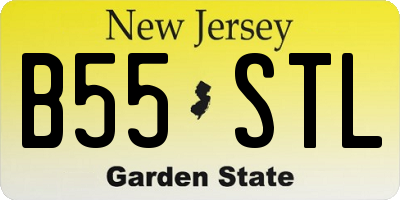 NJ license plate B55STL