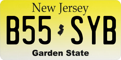 NJ license plate B55SYB