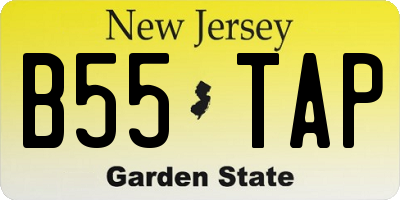 NJ license plate B55TAP