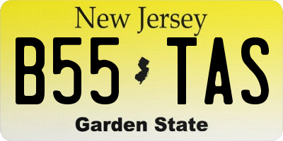 NJ license plate B55TAS