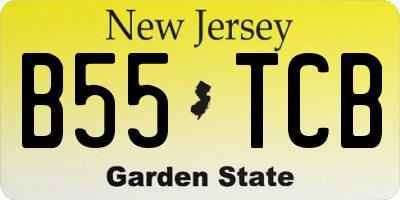 NJ license plate B55TCB