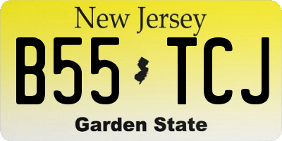 NJ license plate B55TCJ