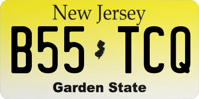 NJ license plate B55TCQ