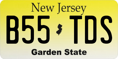 NJ license plate B55TDS