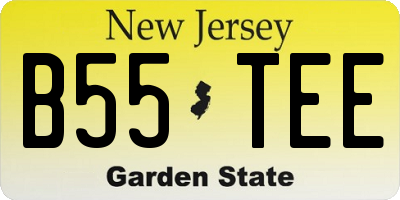 NJ license plate B55TEE