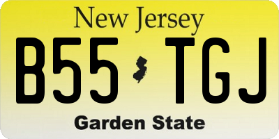 NJ license plate B55TGJ