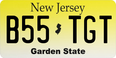 NJ license plate B55TGT