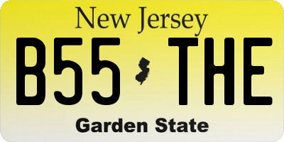 NJ license plate B55THE