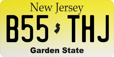 NJ license plate B55THJ