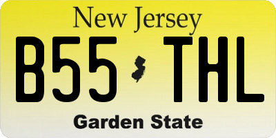 NJ license plate B55THL