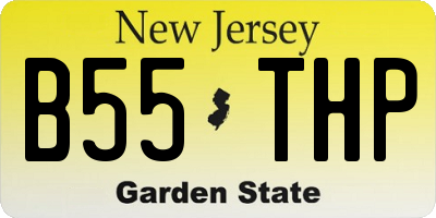 NJ license plate B55THP