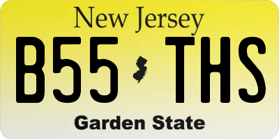NJ license plate B55THS