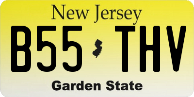 NJ license plate B55THV