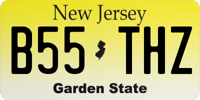NJ license plate B55THZ