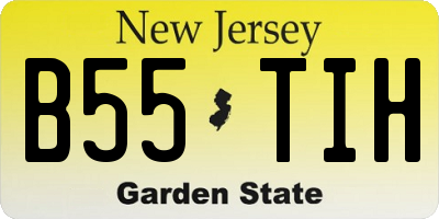 NJ license plate B55TIH
