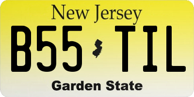 NJ license plate B55TIL
