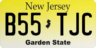 NJ license plate B55TJC