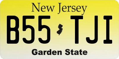 NJ license plate B55TJI
