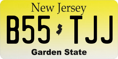 NJ license plate B55TJJ