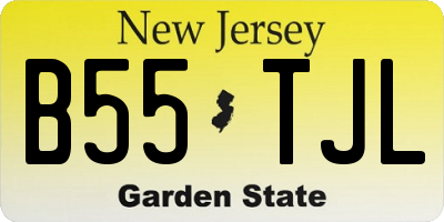 NJ license plate B55TJL