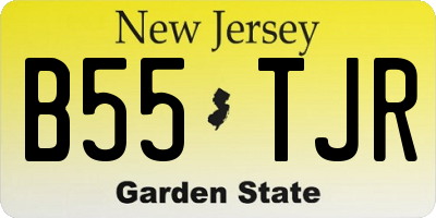 NJ license plate B55TJR