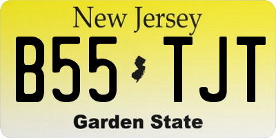 NJ license plate B55TJT