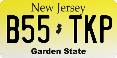 NJ license plate B55TKP