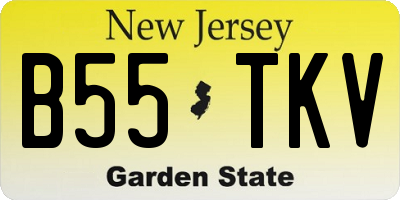 NJ license plate B55TKV