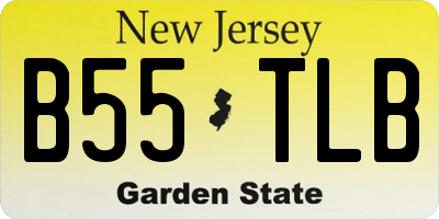 NJ license plate B55TLB