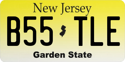 NJ license plate B55TLE