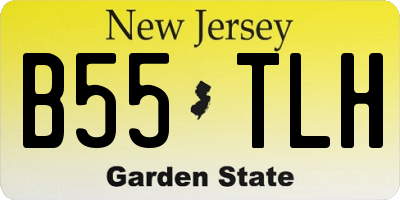 NJ license plate B55TLH