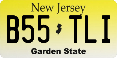 NJ license plate B55TLI