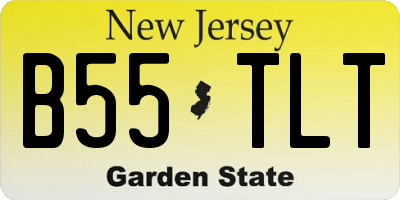 NJ license plate B55TLT