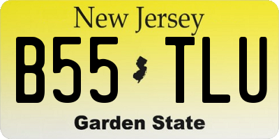 NJ license plate B55TLU