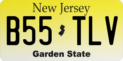 NJ license plate B55TLV
