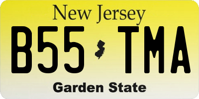 NJ license plate B55TMA