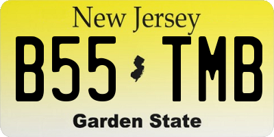 NJ license plate B55TMB
