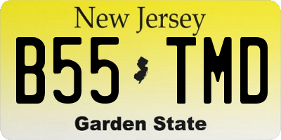 NJ license plate B55TMD