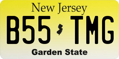NJ license plate B55TMG